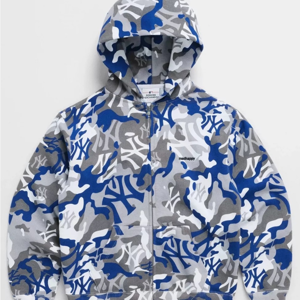 Madhappy Yankees Camo Zip Up Hoodie